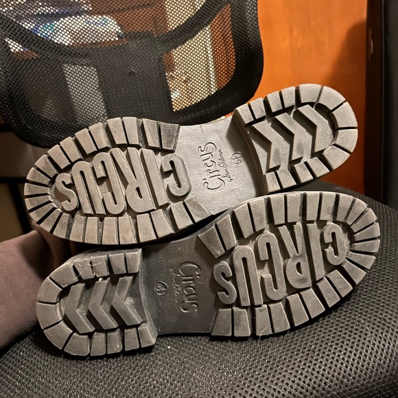 Circus Sam Edelman Black Combat Lace Up Boots 5.5 - Picture 3 of 5